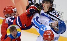 Массовая драка России с Финляндией в матче за бронзу на ЮЧМ, команды набрали 200 минут штрафа